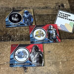 Topps STAR WARS The Mandalorian Commemorative Button Cards /99 /50 Lot Of 3 MC